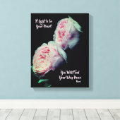 Find Your Wayホームるみ感動的引用文 キャンバスプリント (インサイチュ (ウッドフロア))