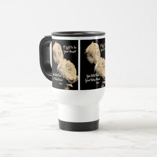 Find Your Wayホームるみ感動的引用文 トラベルマグ (正面左)