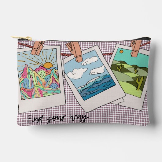 FIND YOUR WAY  アクセサリーポーチ (正面)