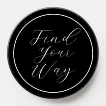 'Find Your Way' フレーズ 白抜きスクリプト