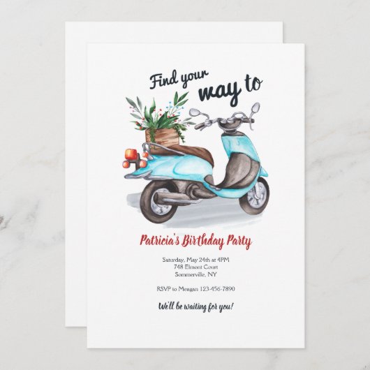 Find Your Way 招待状 (正面/裏面)