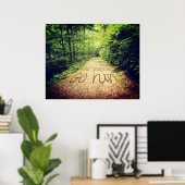 Find Yourself Go Run Inspirational Runners Quote ポスター (ホームオフィス)