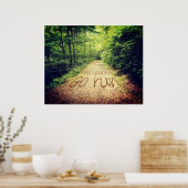 Find Yourself Go Run Inspirational Runners Quote ポスター (キッチン)