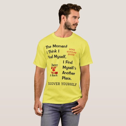 Find Yourself - Road Scholar T-Shirt Tシャツ (正面フル)