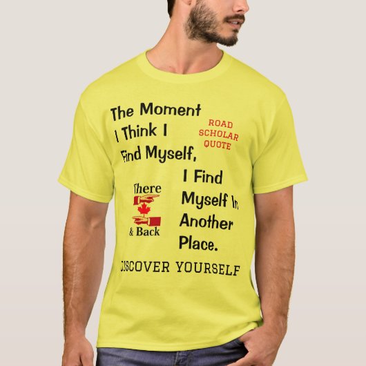 Find Yourself - Road Scholar T-Shirt Tシャツ (正面)