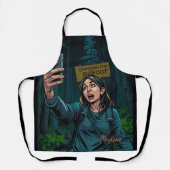 Finding Bigfootサスカッチセルフィー エプロン (正面)