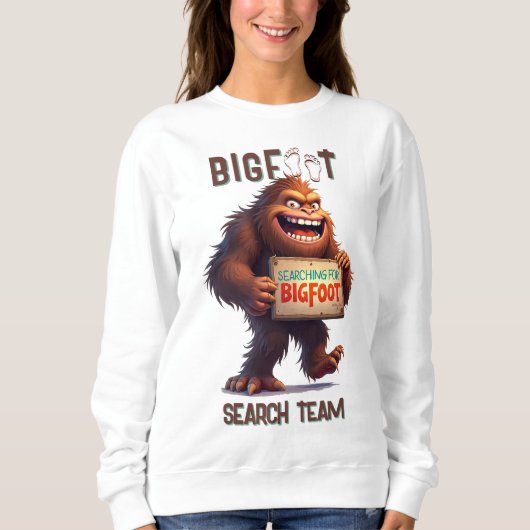 Finding Bigfoot Sasquatch Selfie Black スウェットシャツ (正面)