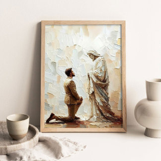 Finding Faith, Digital Christian Art, Jesus Savior ポスター