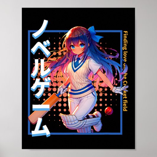 Finding Love On The Cricket Field Visual Novel (ad ポスター (正面)