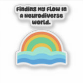 Finding My Flow Neurodiverse World Alignment シール (正面)