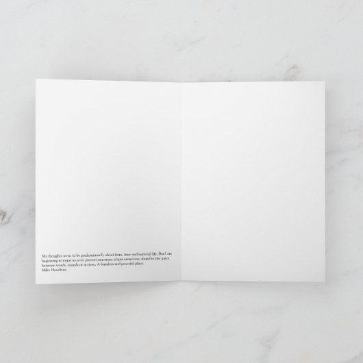 Finding the space between thoughts カード (内部)