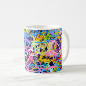 Fine Art background. Seamless pattern with grunge コーヒーマグカップ (正面右)