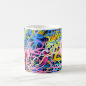 Fine Art background. Seamless pattern with grunge コーヒーマグカップ (中央)