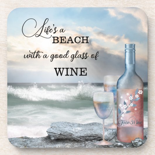 Fine Art Beach and Wine Coaster コースター (正面)