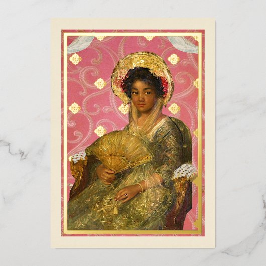 Fine Art Beauty Valentine 箔シーズンカード (正面)