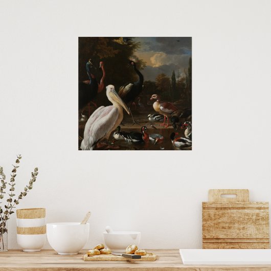 Fine art birds ポスター (キッチン)