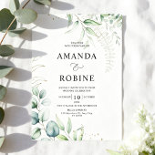 Fine Art Botanical Wedding Invitation 招待状