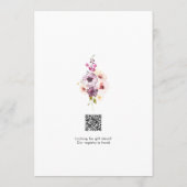 Fine Art Floral Wedding Invitation Template 招待状 (裏面)