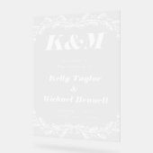  Fine Art Inspired Wedding Signage アクリルサイン (傾斜)