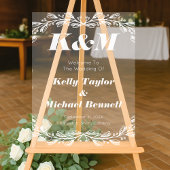  Fine Art Inspired Wedding Signage アクリルサイン