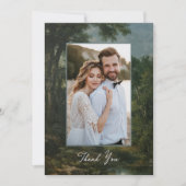 Fine Art Landscape Romantic Wedding Thank You サンキューカード (正面)