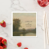 Fine Art Landscape Wedding Napkins スタンダードカクテルナプキン (インサイチュ)