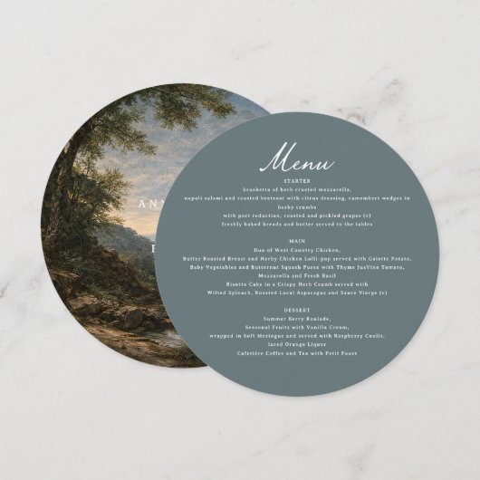 Fine Art Landscape Wedding Romantic Nature  メニュー (正面/裏面)