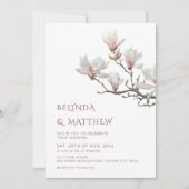Fine Art Magnolia Casual Wedding 招待状 (正面)