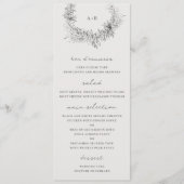 Fine Art Minimalist Botanical Wedding メニュー (正面)