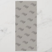 Fine Art Minimalist Botanical Wedding メニュー (裏面)