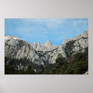Fine Art Poster Mount Whitney ポスター
