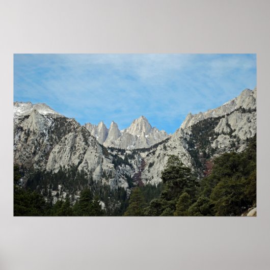 Fine Art Poster Mount Whitney ポスター (正面)