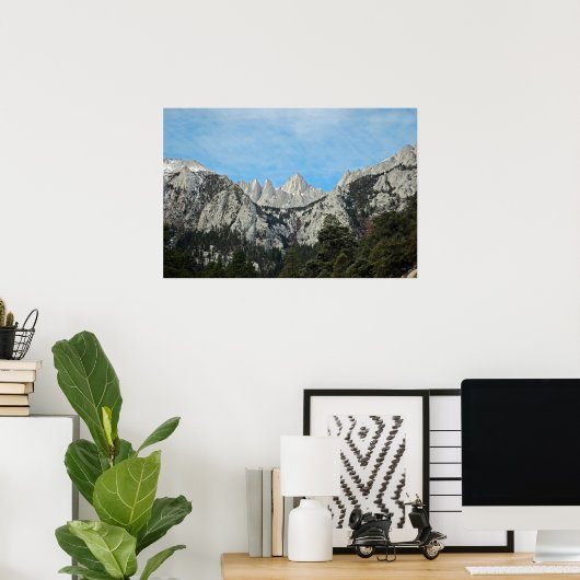 Fine Art Poster Mount Whitney ポスター (ホームオフィス)