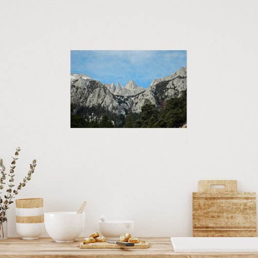 Fine Art Poster Mount Whitney ポスター (キッチン)