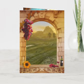 Fine Art Vineyard Anniversary Congratulations カード (裏面)