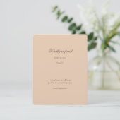 Fine Art Wedding RSVP Card (スタンド正面)