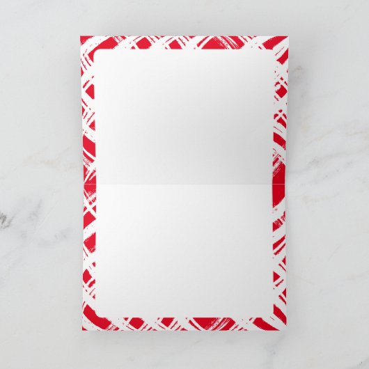 FINE CALLIGRAPHY Merry Christmas cute elegant red カード (内部)