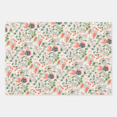 Fine Chinese silk flower design mid 18th century ラッピングペーパーシート (正面3)