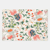 Fine Chinese silk flower design mid 18th century ラッピングペーパーシート (正面2)