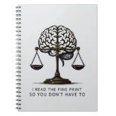 Fine Print Reader – Brain & Justice Edition ノートブック (正面)