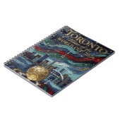 Fine Toronto Soccer Art 2026 Stadium  ノートブック (左側)