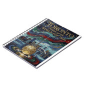 Fine Toronto Soccer Art 2026 Stadium  ノートブック (左側)