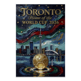 Fine Toronto Soccer Art 2026 Stadium  ポスター