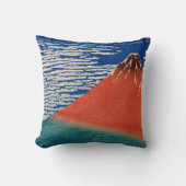 Fine Wind, Clear Morning (Red Fuji) クッション (正面)