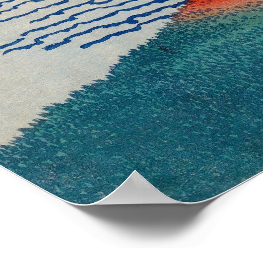 Fine Wind, Clear Morning (Red Fuji) ポスター (角)