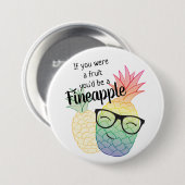 Fineappleボタン 缶バッジ (正面&裏面)