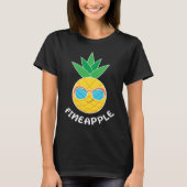 Fineapple Pineapple Eater Tropical Fruit Pineapple Tシャツ (正面)