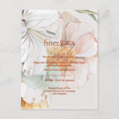 Finer Details Wedding Card | Blush Peach Floral エンクロージャーカード (正面)