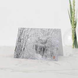 FineSnowyBranchesJapaneseEnglishSeasonのGreetings カード