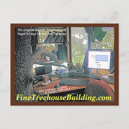 FineTreehouseBuilding Regal Road desk - ポストカード (正面)